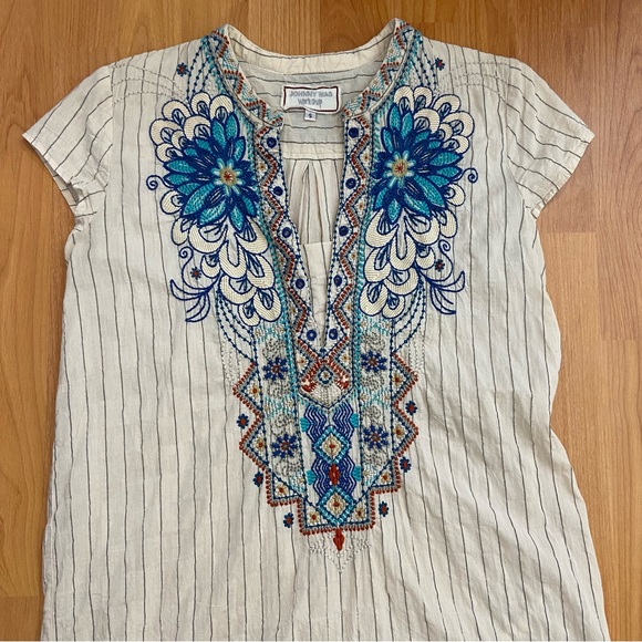 Johnny Was Workshop Women’s Floral Embroidered Tunic Dress Size Small - Picture 3 of 11